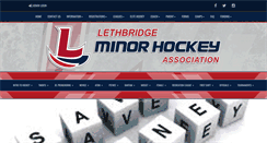 Desktop Screenshot of lethbridgeminorhockey.com